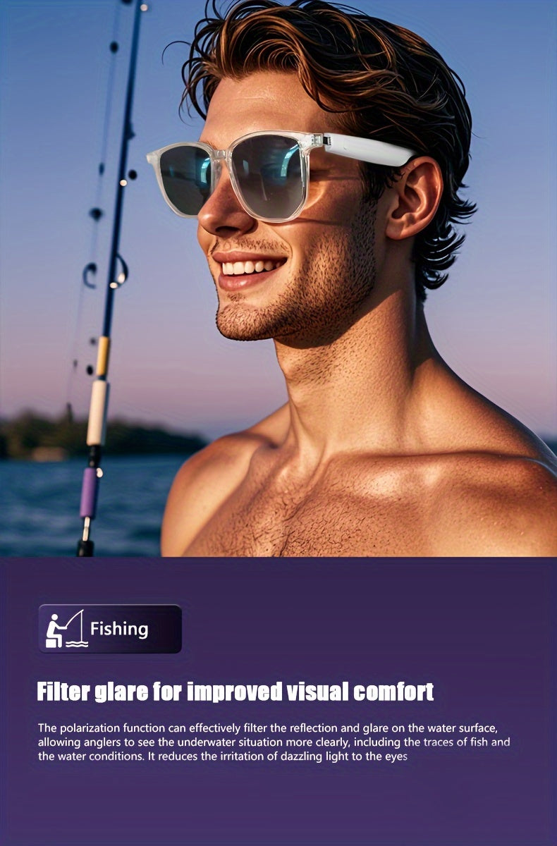 "MUST HAVE"
"BUY NOW"
New Camera Smart Glasses: Outdoor Sports Music And Calls, Light Wear, Remote Control Camera, Built-In Microphone And Speaker, Noise Reduction, Touch And AI Voice Assistant, Compatible with Iphone/ Andro