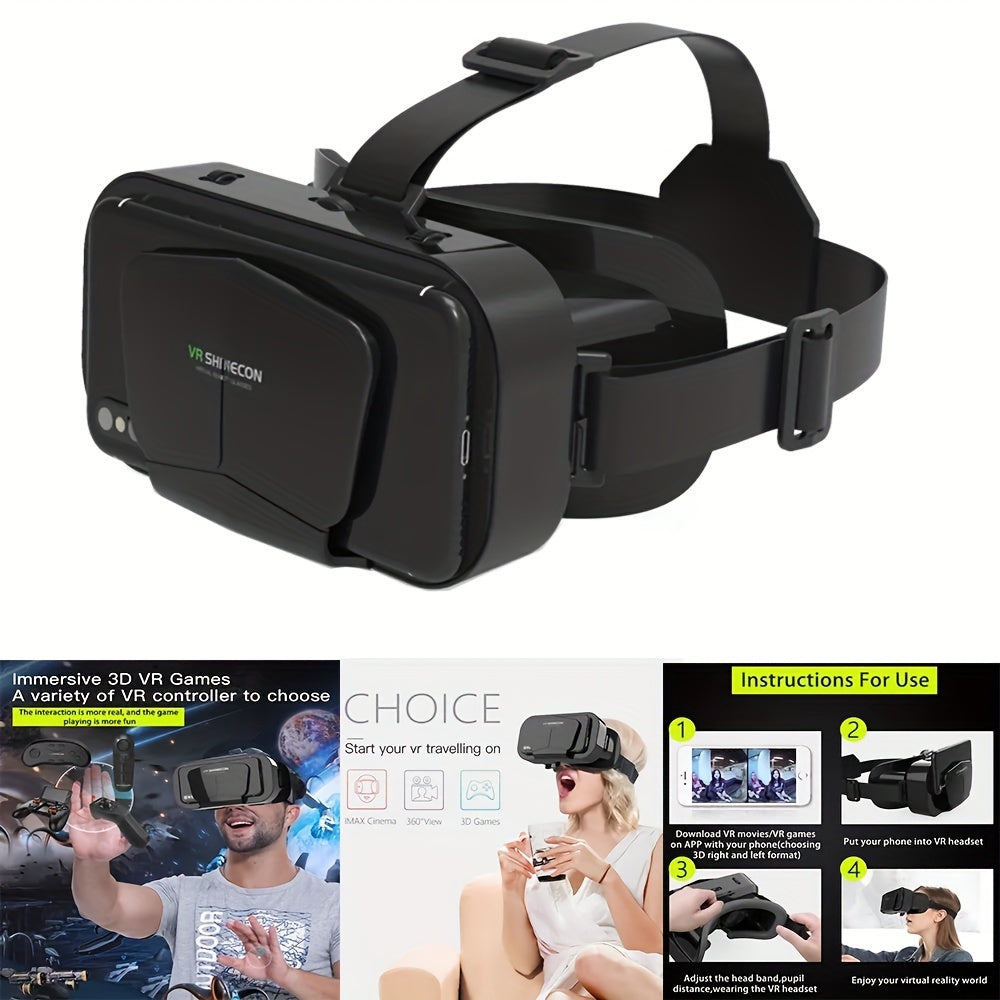 1pc Immersive 3D VR Gaming Glasses - Virtual Reality Headset for Mobile Phone with 3D Display and Advanced Gaming Experience - USB Gadget for Gamers