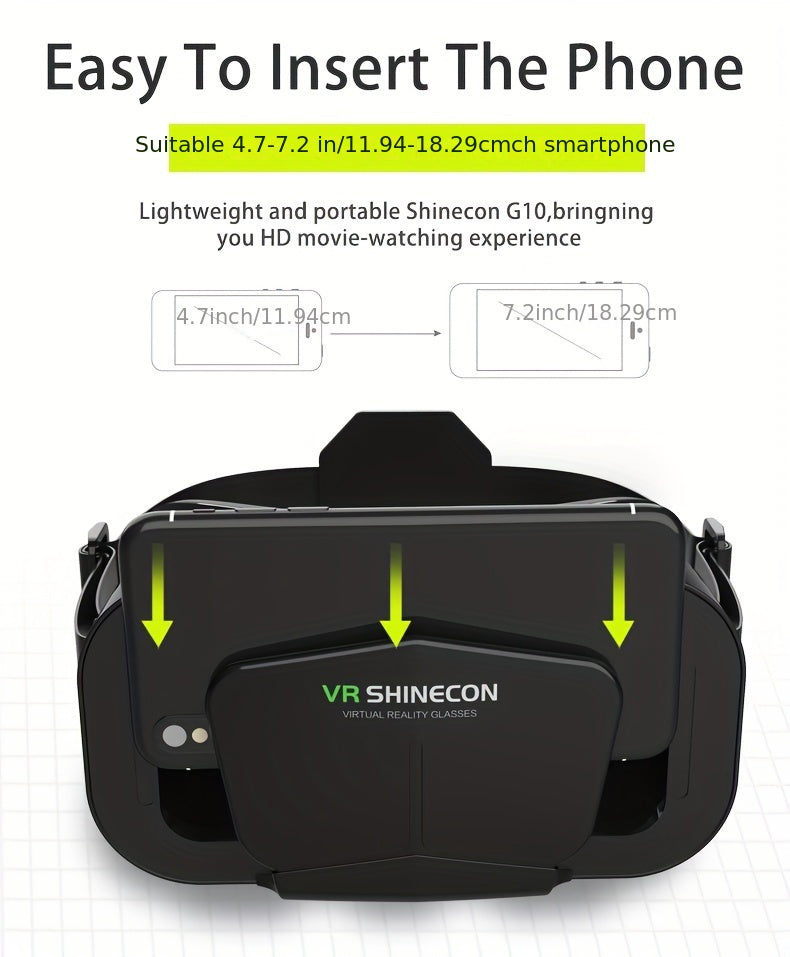 1pc Immersive 3D VR Gaming Glasses - Virtual Reality Headset for Mobile Phone with 3D Display and Advanced Gaming Experience - USB Gadget for Gamers