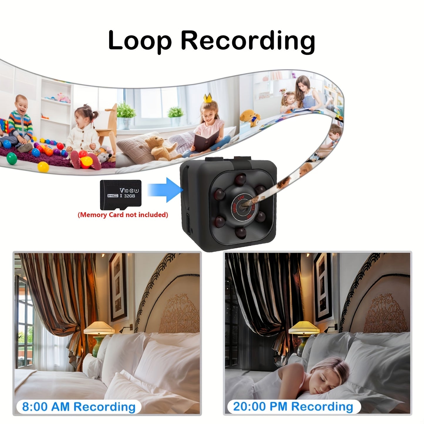 "FAST DELIVERY " BUY NOW
Mini Spy Camera, Hidden Camera 1080P, Nanny Cam Full HD with Night Vision Motion Activation for Indoor Outdoor Covert Security Cameras