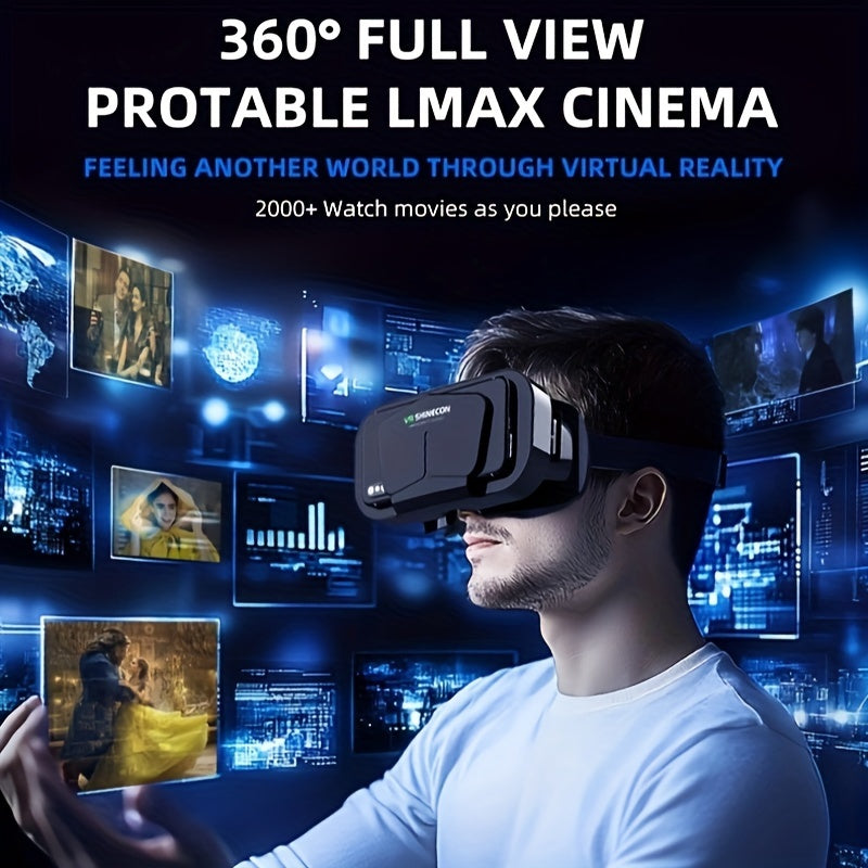 "Fast delivery" Buy 3D VR Headset with Blue Light Filter, Smart Virtual Reality Glasses, for iPhone/Android VR Headset for 4.7-7 Inch Smartphone, Mobile Phone