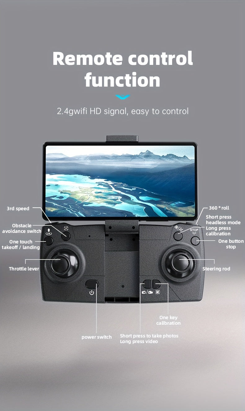 XKRC X6 Foldable Drone with Camera, Obstacle Avoidance, Gravity Mode, and More - Includes Carrying Bag