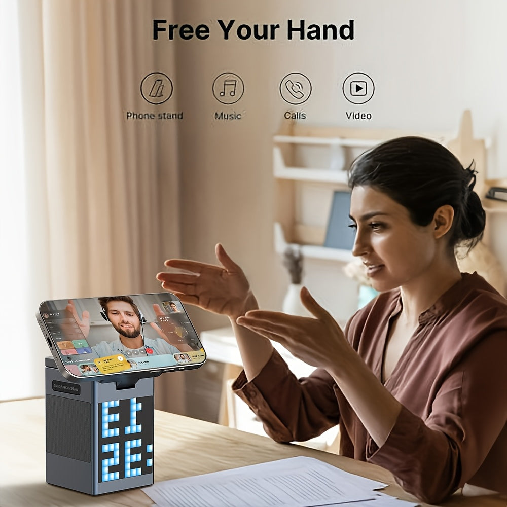 6-in-1 Wireless Charger, Wireless Speaker, 15W Wireless Charging Atmosphere Lamp, Home, Bedroom, Suitable For Easter Gifts