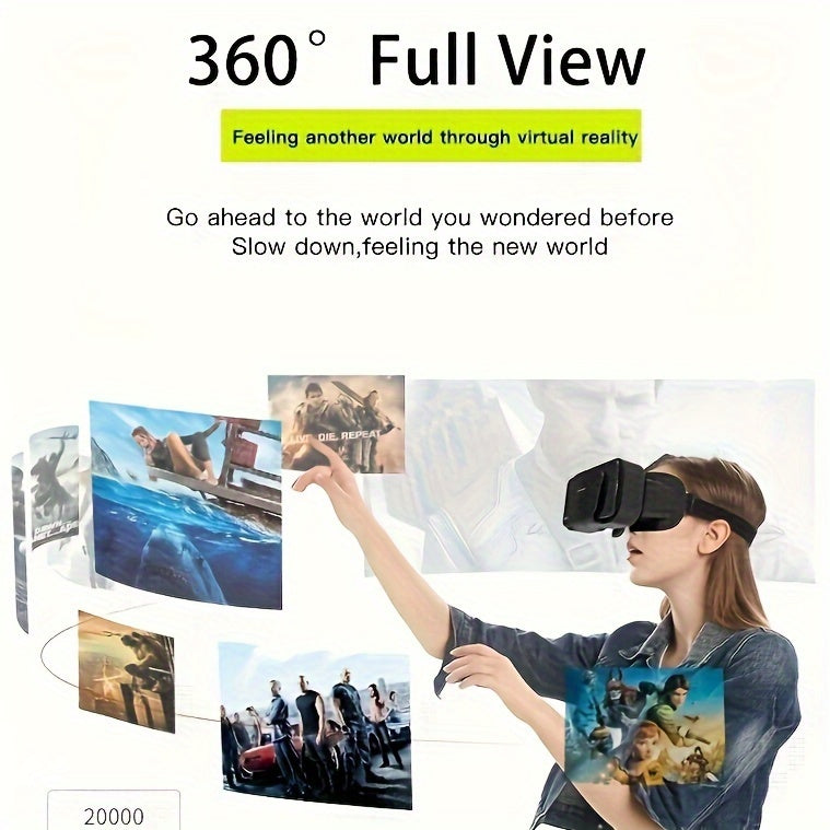 "Fast delivery" Buy 3D VR Headset with Blue Light Filter, Smart Virtual Reality Glasses, for iPhone/Android VR Headset for 4.7-7 Inch Smartphone, Mobile Phone