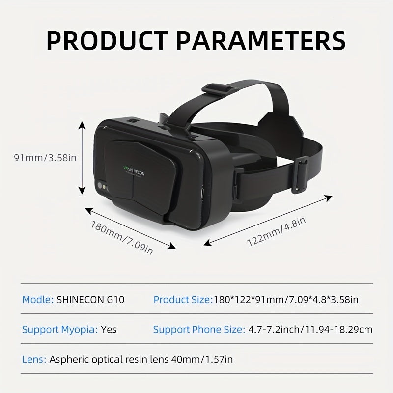 "Fast delivery" Buy 3D VR Headset with Blue Light Filter, Smart Virtual Reality Glasses, for iPhone/Android VR Headset for 4.7-7 Inch Smartphone, Mobile Phone