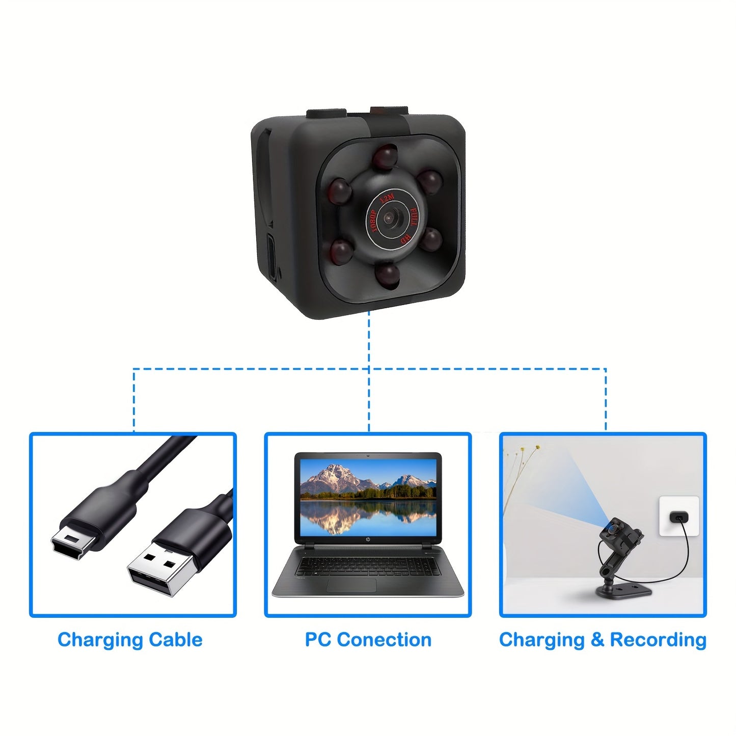 "FAST DELIVERY " BUY NOW
Mini Spy Camera, Hidden Camera 1080P, Nanny Cam Full HD with Night Vision Motion Activation for Indoor Outdoor Covert Security Cameras