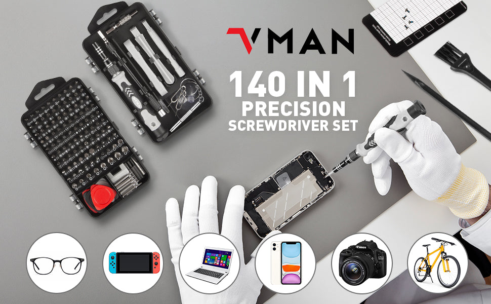 BUY NOW
Screwdriver Set Magnetic Torx Phillips Screw Bit Kit WOZOBUY With Electrical Driver Remover Wrench Repair Phone PC Tools