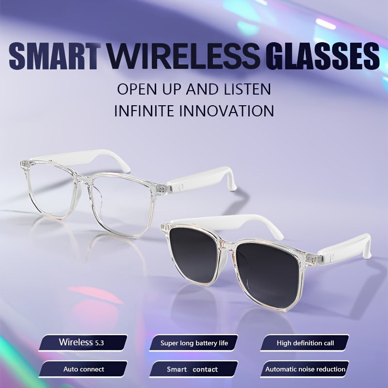 "MUST HAVE"
"BUY NOW"
New Camera Smart Glasses: Outdoor Sports Music And Calls, Light Wear, Remote Control Camera, Built-In Microphone And Speaker, Noise Reduction, Touch And AI Voice Assistant, Compatible with Iphone/ Andro