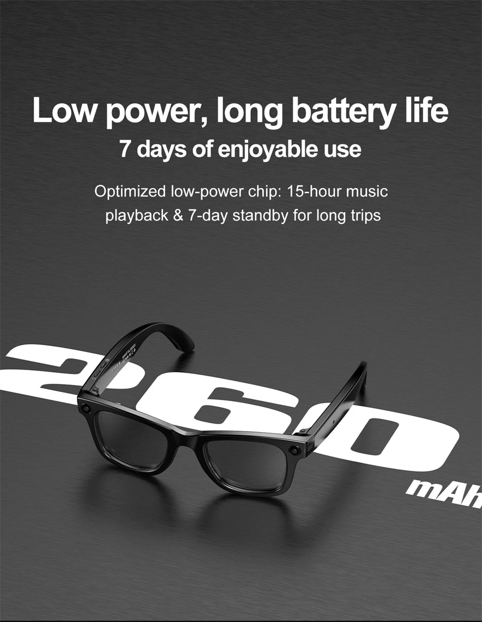 "BUY"
AI Smart Glasses with HD Camera for Photos Videos Hands-Free Vlog Recording Camera Glasses Audio for Driving Outdoor Sunglasses