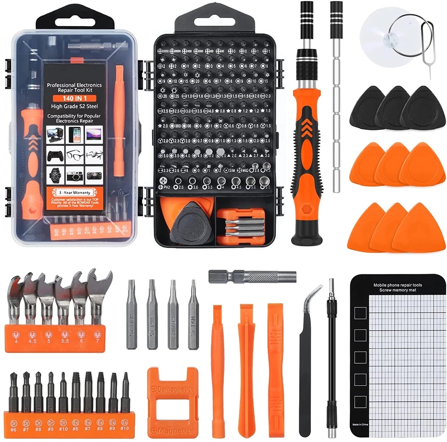 BUY NOW
Screwdriver Set Magnetic Torx Phillips Screw Bit Kit WOZOBUY With Electrical Driver Remover Wrench Repair Phone PC Tools