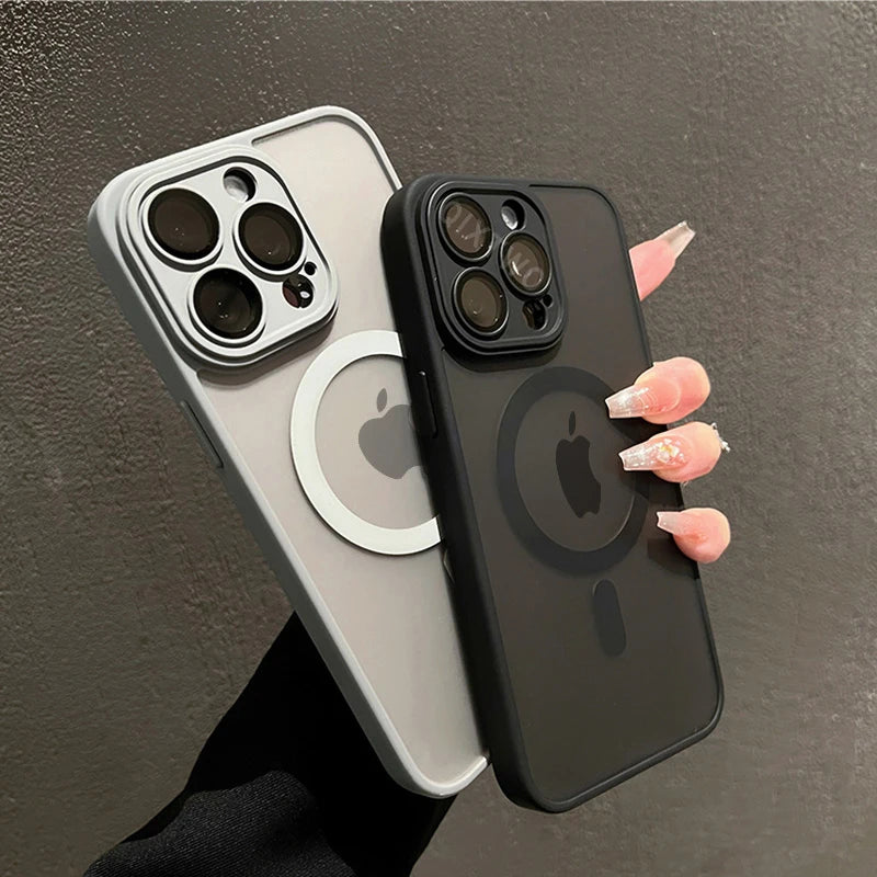BUY NOW IPHONE Luxury Matte Armor For Magsafe Magnetic Wireless Charging Case For iPhone 11 12 13 14 15 16 Pro Max Plus Shockproof Hard Cover