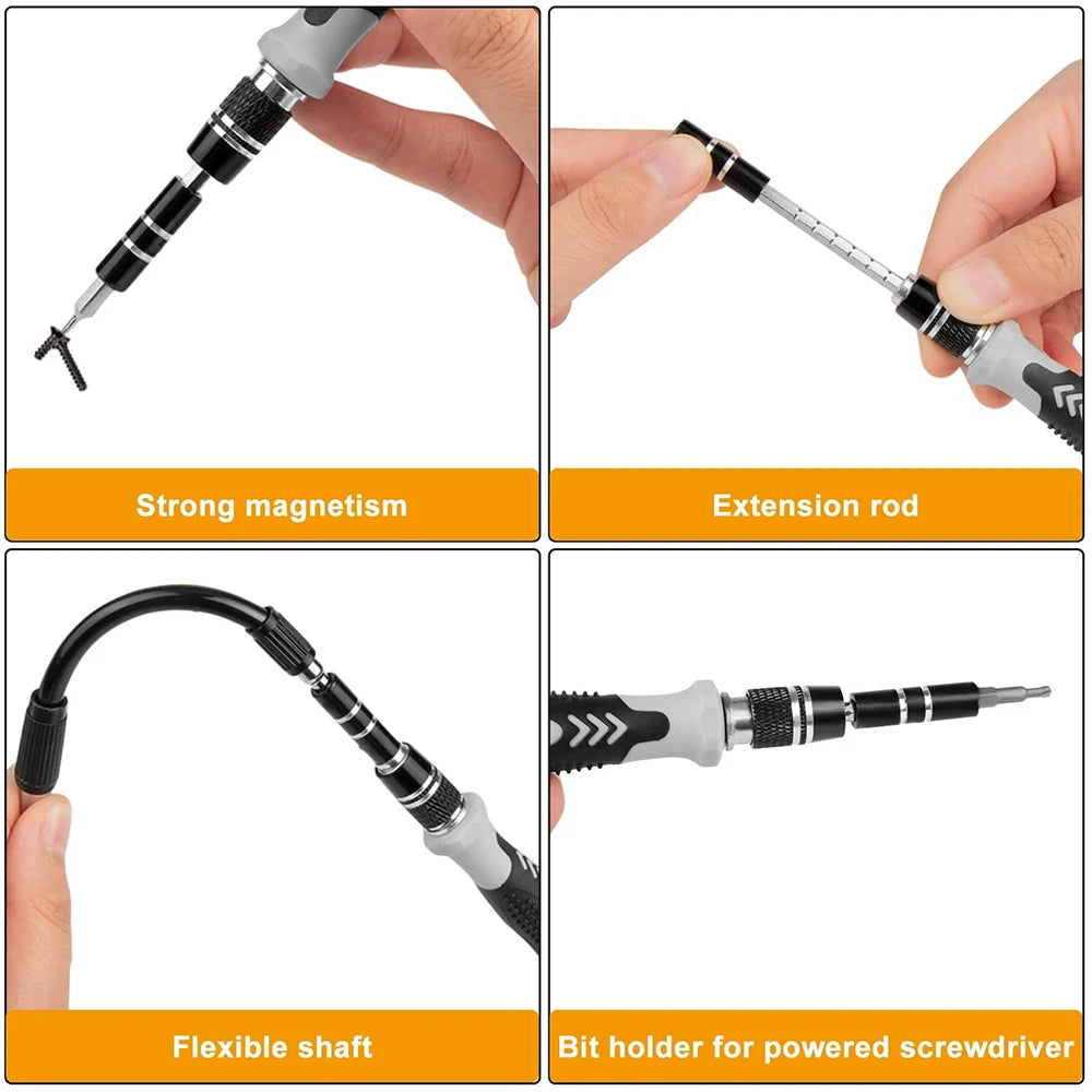 BUY NOW
Screwdriver Set Magnetic Torx Phillips Screw Bit Kit WOZOBUY With Electrical Driver Remover Wrench Repair Phone PC Tools