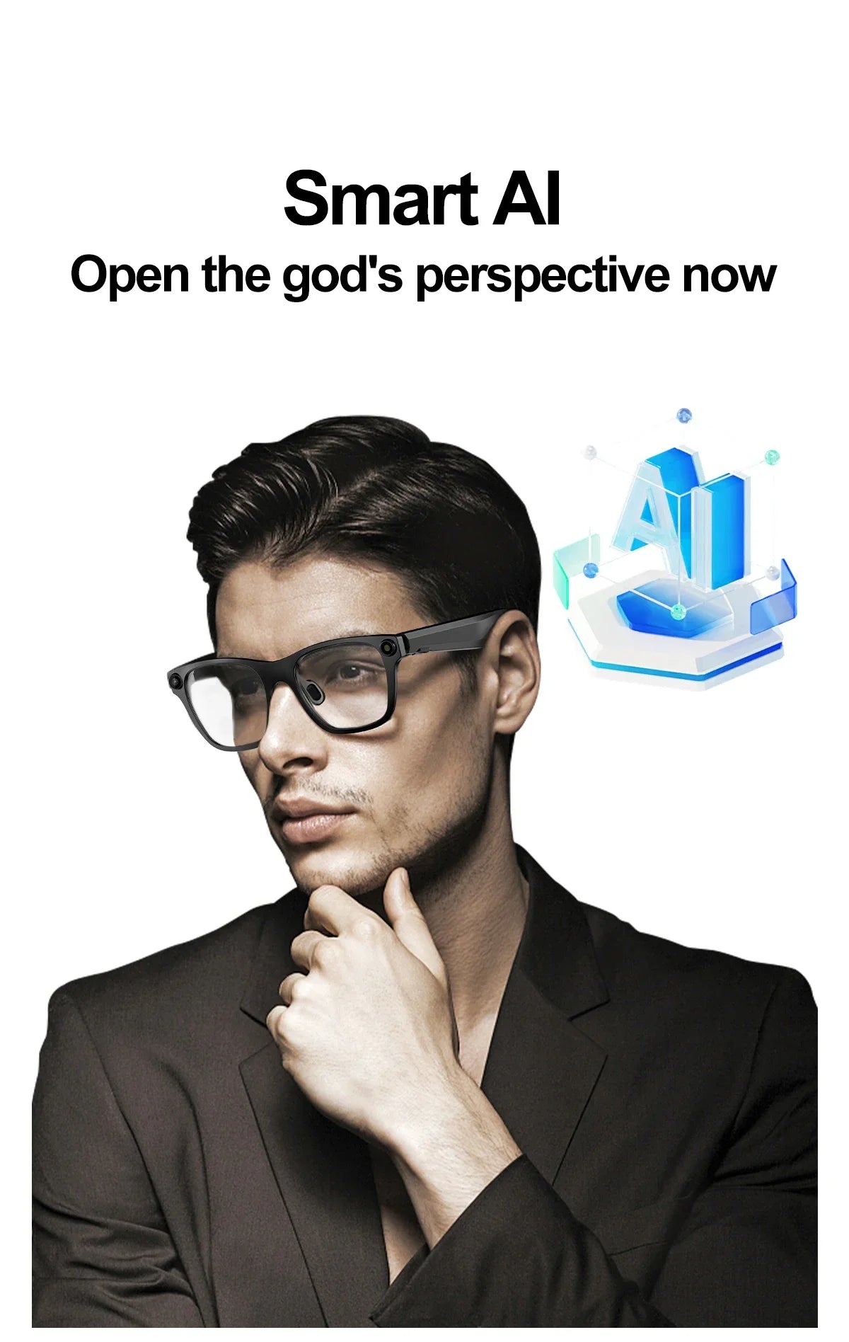 "LIMITED BUY NOW"
New S336 AI Smart Glasses Built-in AI 20MP Camera 1080P Video Shoot Bluetooth Call Music Audio Translation Intelligent Glasses