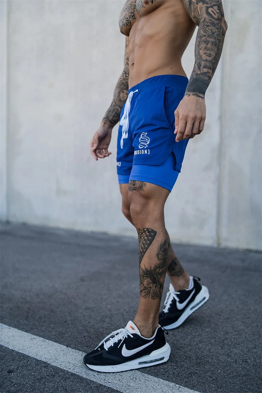 BUY
NEW 2 IN 1 Sport Running Casual Breathable Shorts Men Double-deck Jogging Quick Dry GYM Shorts Fitness Workout Men Shorts