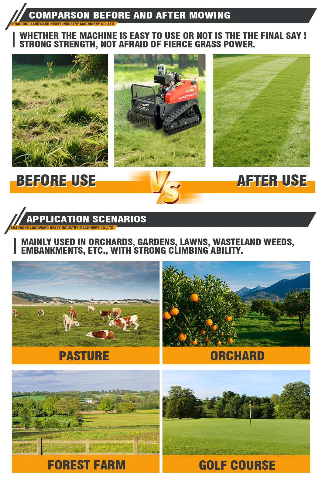 Crawler Lawn Mower Agricultural Weeding Robot Home Garden Wireless Remote Control Lawn Mower Customized Sale