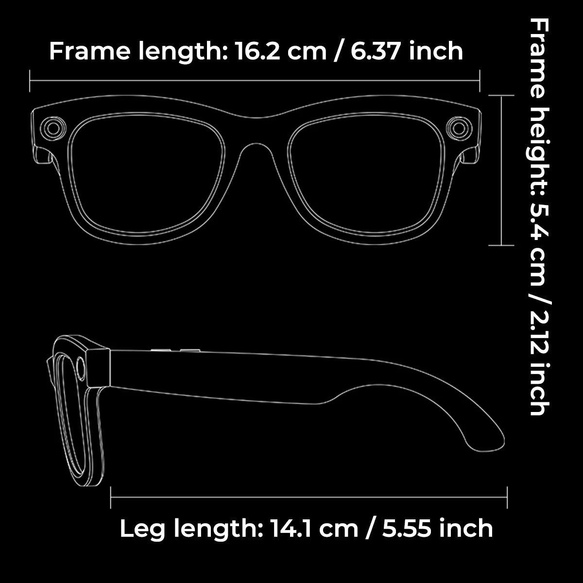 " BUY NOW"
AI Smart Glasses Camera Function 1080P High Definition Pixel Polarized Lenses Photo Video Meetings Video Recorder For Men Women