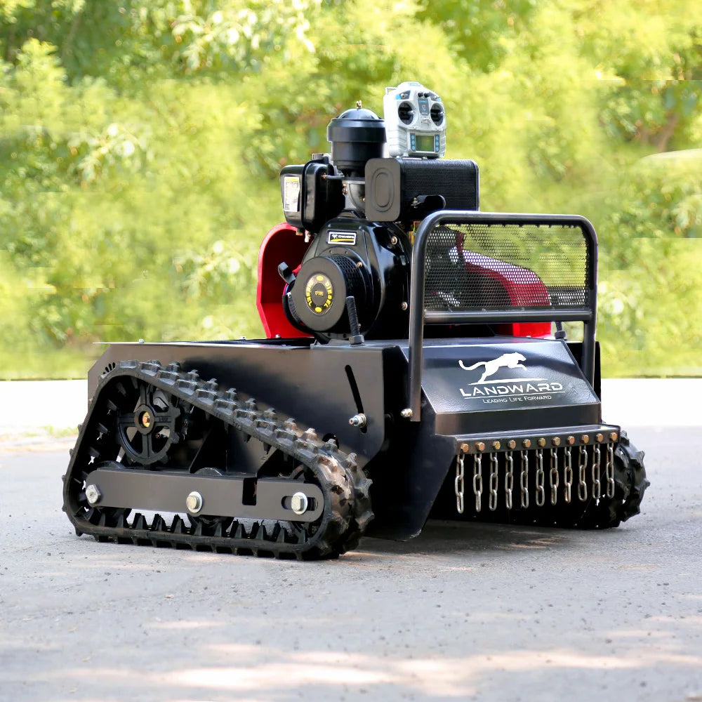 Crawler Lawn Mower Agricultural Weeding Robot Home Garden Wireless Remote Control Lawn Mower Customized Sale