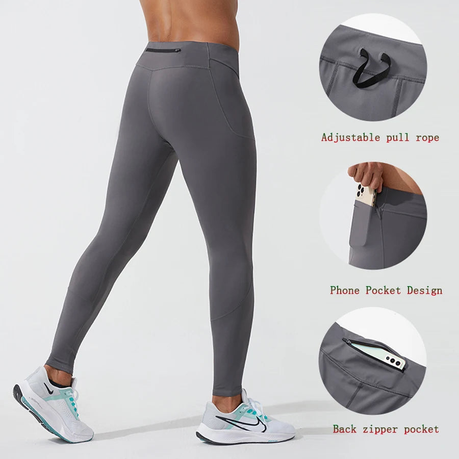 BUY NOW
Mens Compression Pants Dry Fit Running Tights Men Gym Leggings with Phone Pocket Training Sport Pants Fitness Sport Leggings Men