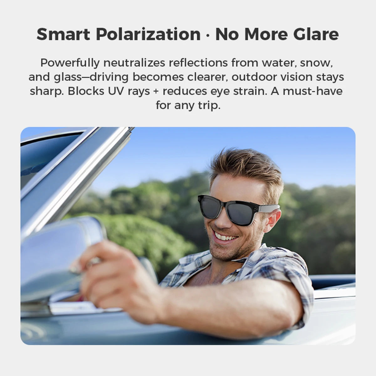 " BUY NOW"
AI Smart Glasses Camera Function 1080P High Definition Pixel Polarized Lenses Photo Video Meetings Video Recorder For Men Women