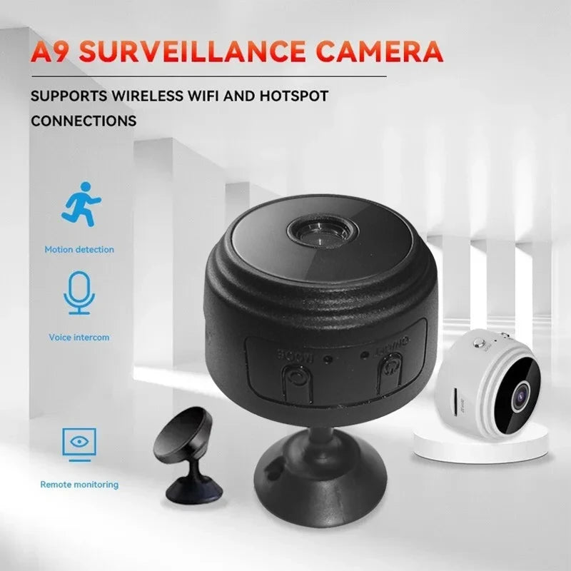 SECURITY MUST HAVE
BUY
A9 WiFi Mini Camera Wireless Video Recorder Security Protection Camera Smart Home Monitoring Camera For Infants And Pets