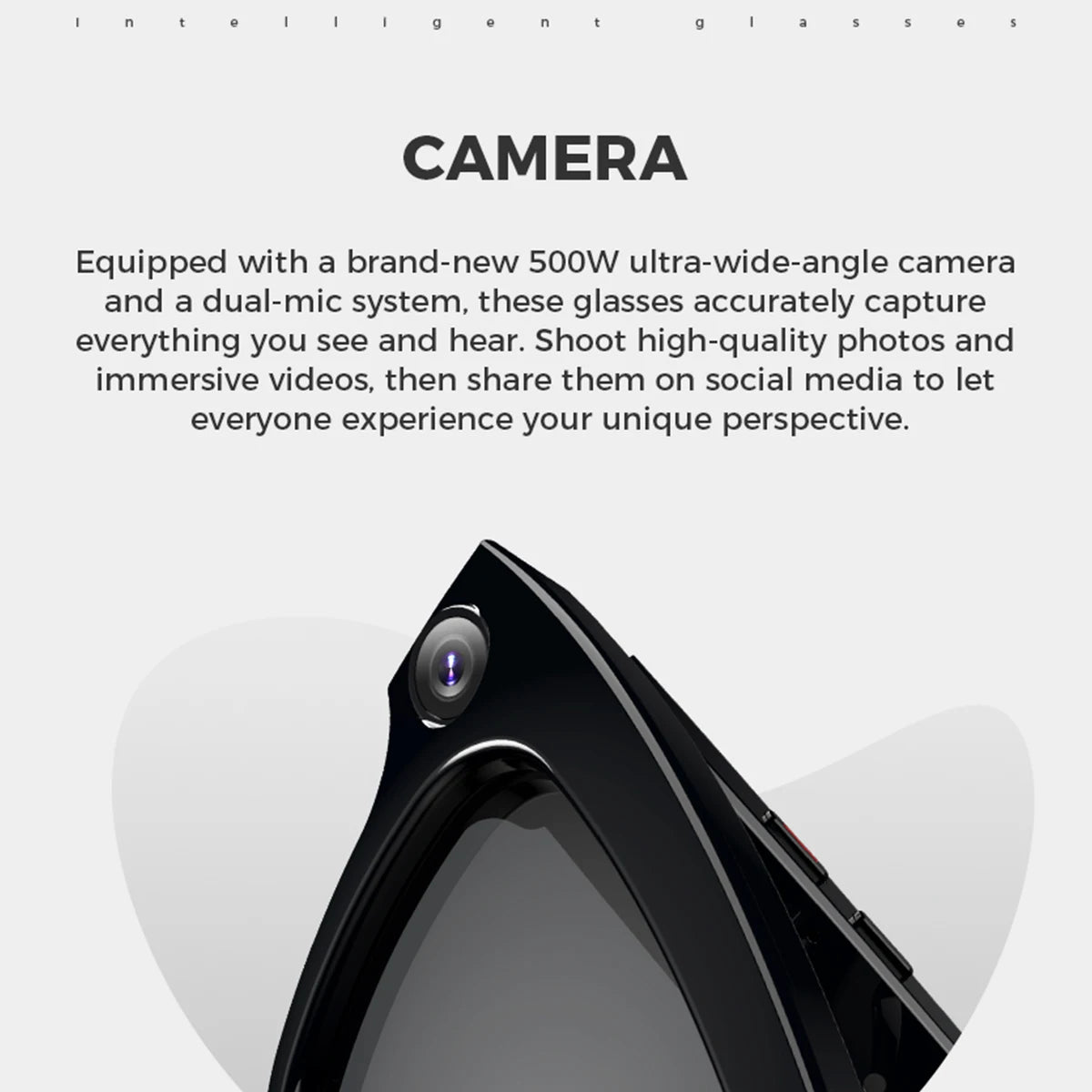 " BUY NOW"
AI Smart Glasses Camera Function 1080P High Definition Pixel Polarized Lenses Photo Video Meetings Video Recorder For Men Women