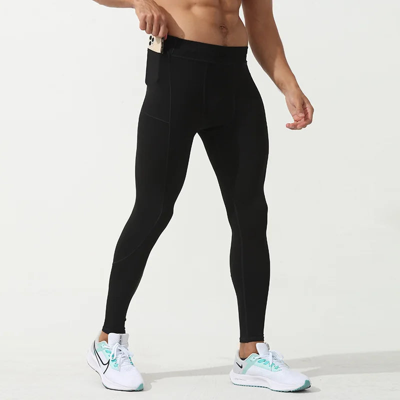 BUY NOW
Mens Compression Pants Dry Fit Running Tights Men Gym Leggings with Phone Pocket Training Sport Pants Fitness Sport Leggings Men