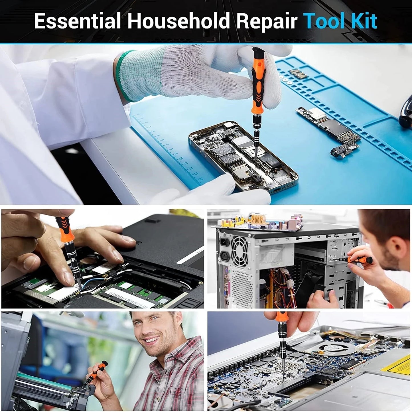 BUY NOW
Screwdriver Set Magnetic Torx Phillips Screw Bit Kit WOZOBUY With Electrical Driver Remover Wrench Repair Phone PC Tools