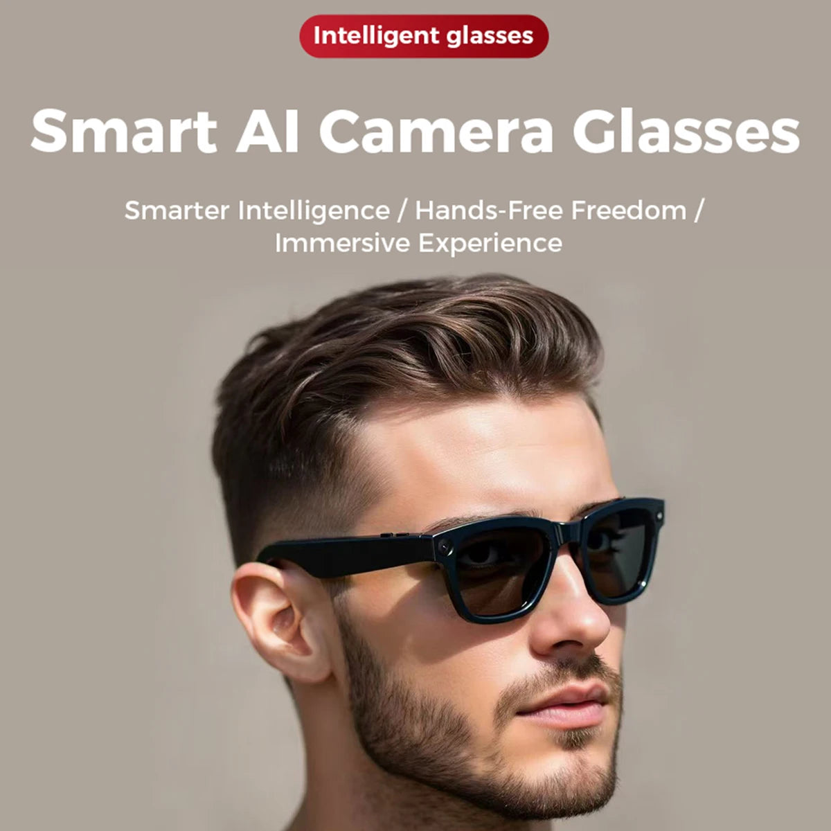 " BUY NOW"
AI Smart Glasses Camera Function 1080P High Definition Pixel Polarized Lenses Photo Video Meetings Video Recorder For Men Women