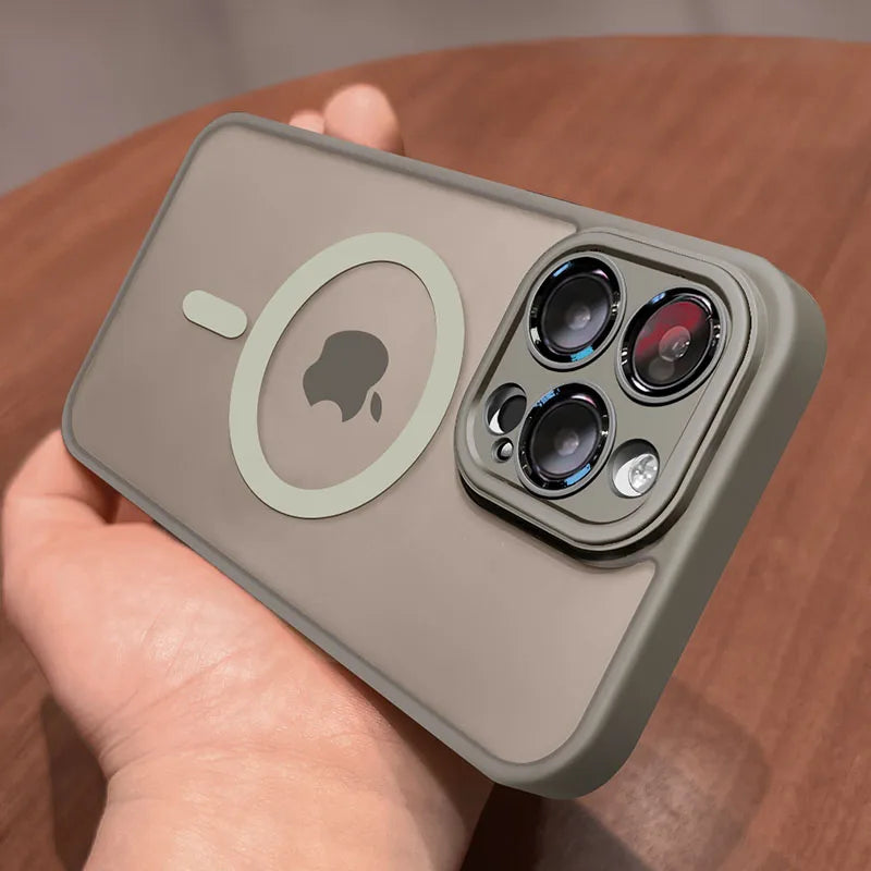BUY NOW IPHONE Luxury Matte Armor For Magsafe Magnetic Wireless Charging Case For iPhone 11 12 13 14 15 16 Pro Max Plus Shockproof Hard Cover