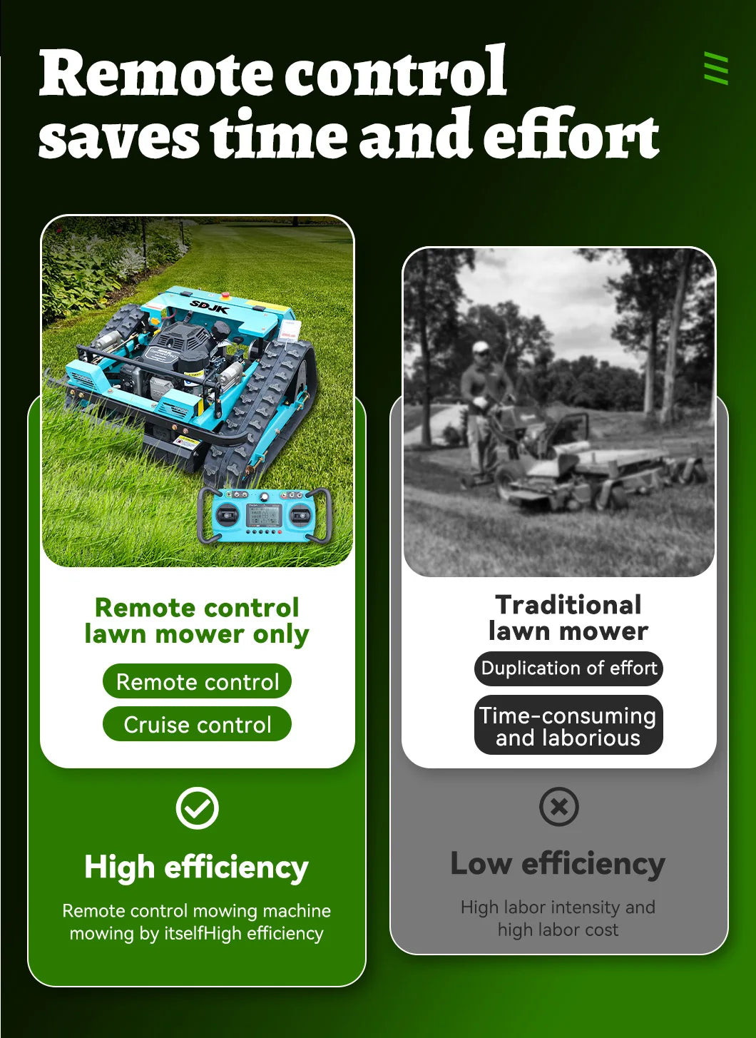 custom made mini remote control lawn mower robot 80 cm 100 cm fixed remote control lawn mower home orchard weeder