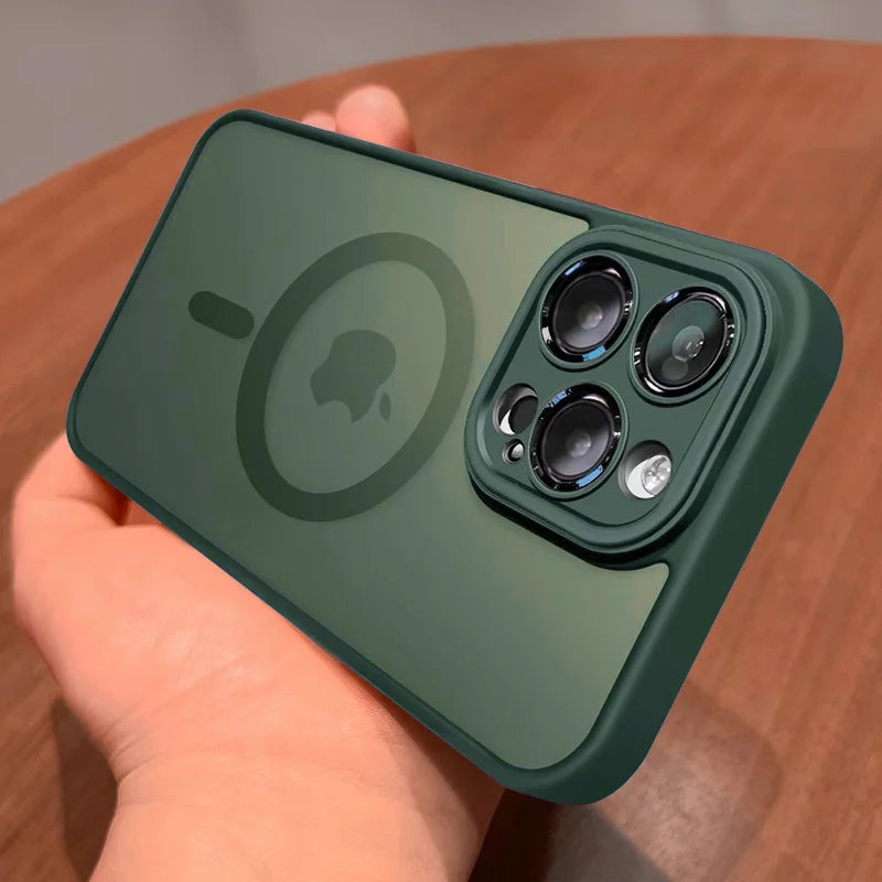 BUY NOW IPHONE Luxury Matte Armor For Magsafe Magnetic Wireless Charging Case For iPhone 11 12 13 14 15 16 Pro Max Plus Shockproof Hard Cover
