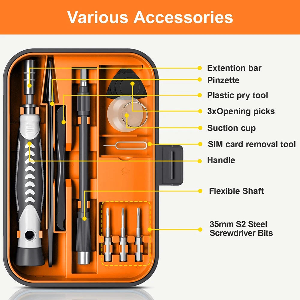 BUY NOW
Screwdriver Set Magnetic Torx Phillips Screw Bit Kit WOZOBUY With Electrical Driver Remover Wrench Repair Phone PC Tools