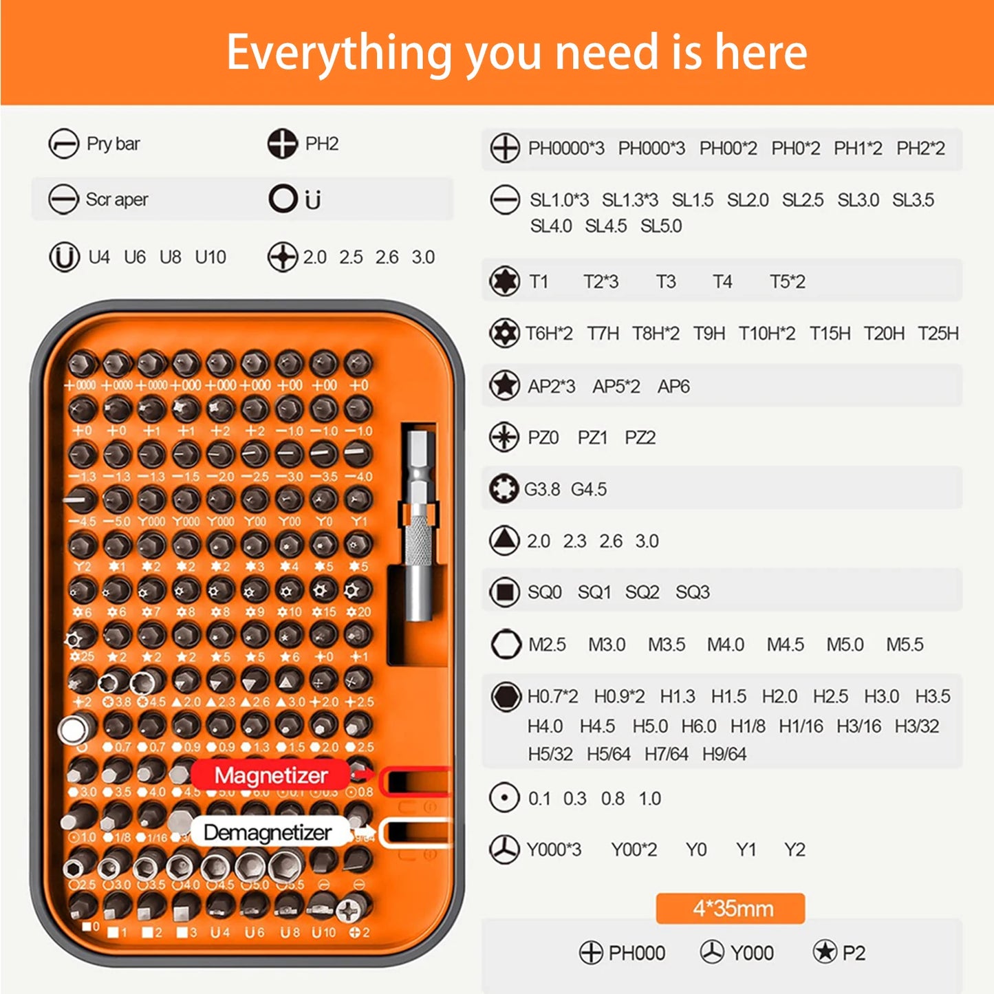 BUY NOW
Screwdriver Set Magnetic Torx Phillips Screw Bit Kit WOZOBUY With Electrical Driver Remover Wrench Repair Phone PC Tools
