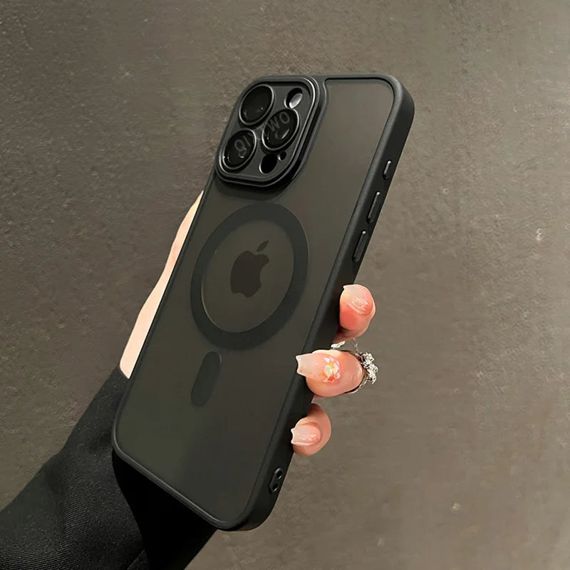 BUY NOW IPHONE Luxury Matte Armor For Magsafe Magnetic Wireless Charging Case For iPhone 11 12 13 14 15 16 Pro Max Plus Shockproof Hard Cover
