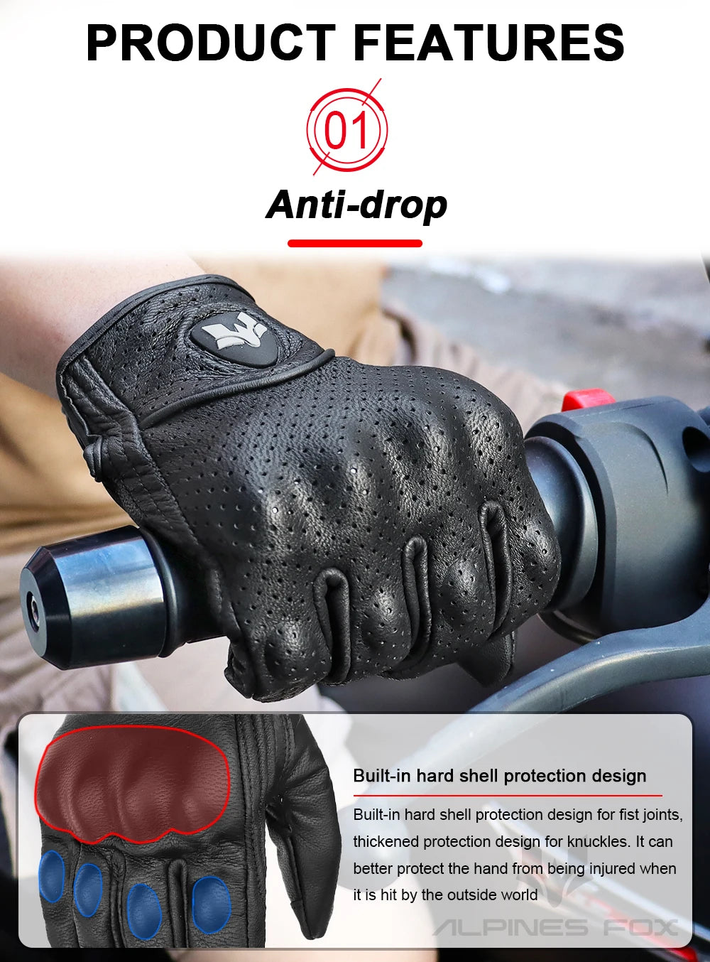 BUY
Summer New Vintage Leather Motorcycle Gloves Men Black Wear-resistant Guantes Touchscreen Anti-slip Retro Motobiker Luvas