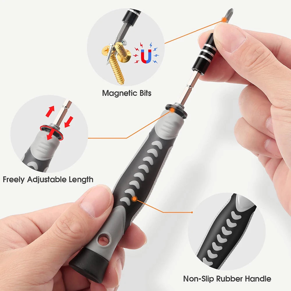 BUY NOW
Screwdriver Set Magnetic Torx Phillips Screw Bit Kit WOZOBUY With Electrical Driver Remover Wrench Repair Phone PC Tools