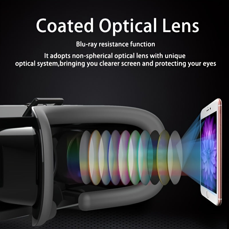 "Fast delivery" Buy 3D VR Headset with Blue Light Filter, Smart Virtual Reality Glasses, for iPhone/Android VR Headset for 4.7-7 Inch Smartphone, Mobile Phone