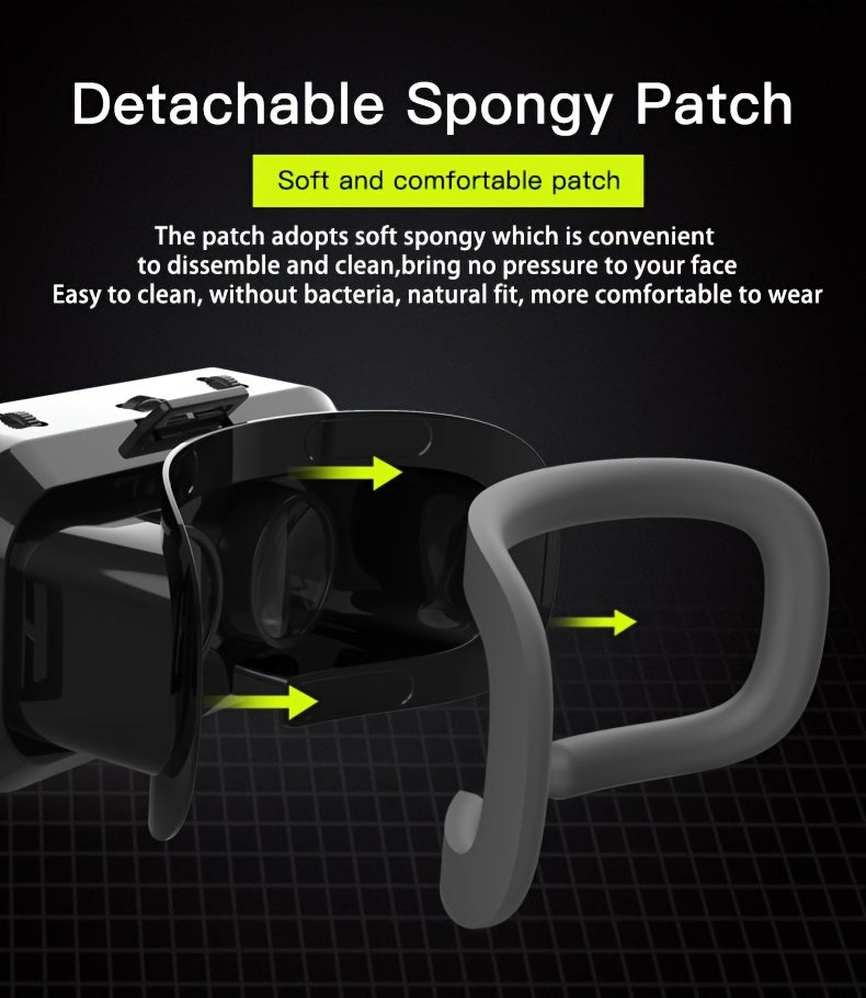 "Fast delivery"  Buy 3D VR Headset with Blue Light Filter, Smart Virtual Reality Glasses, for iPhone/Android VR Headset for 4.7-7 Inch Smartphone, Mobile Phone