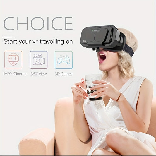 "Fast delivery"  Buy 3D VR Headset with Blue Light Filter, Smart Virtual Reality Glasses, for iPhone/Android VR Headset for 4.7-7 Inch Smartphone, Mobile Phone