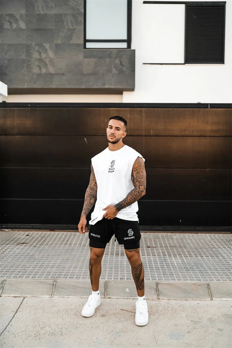 BUY
NEW 2 IN 1 Sport Running Casual Breathable Shorts Men Double-deck Jogging Quick Dry GYM Shorts Fitness Workout Men Shorts
