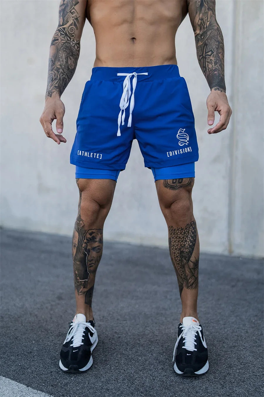 BUY
NEW 2 IN 1 Sport Running Casual Breathable Shorts Men Double-deck Jogging Quick Dry GYM Shorts Fitness Workout Men Shorts