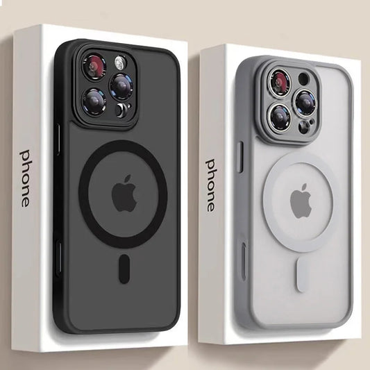 BUY NOW IPHONE Luxury Matte Armor For Magsafe Magnetic Wireless Charging Case For iPhone 11 12 13 14 15 16 Pro Max Plus Shockproof Hard Cover