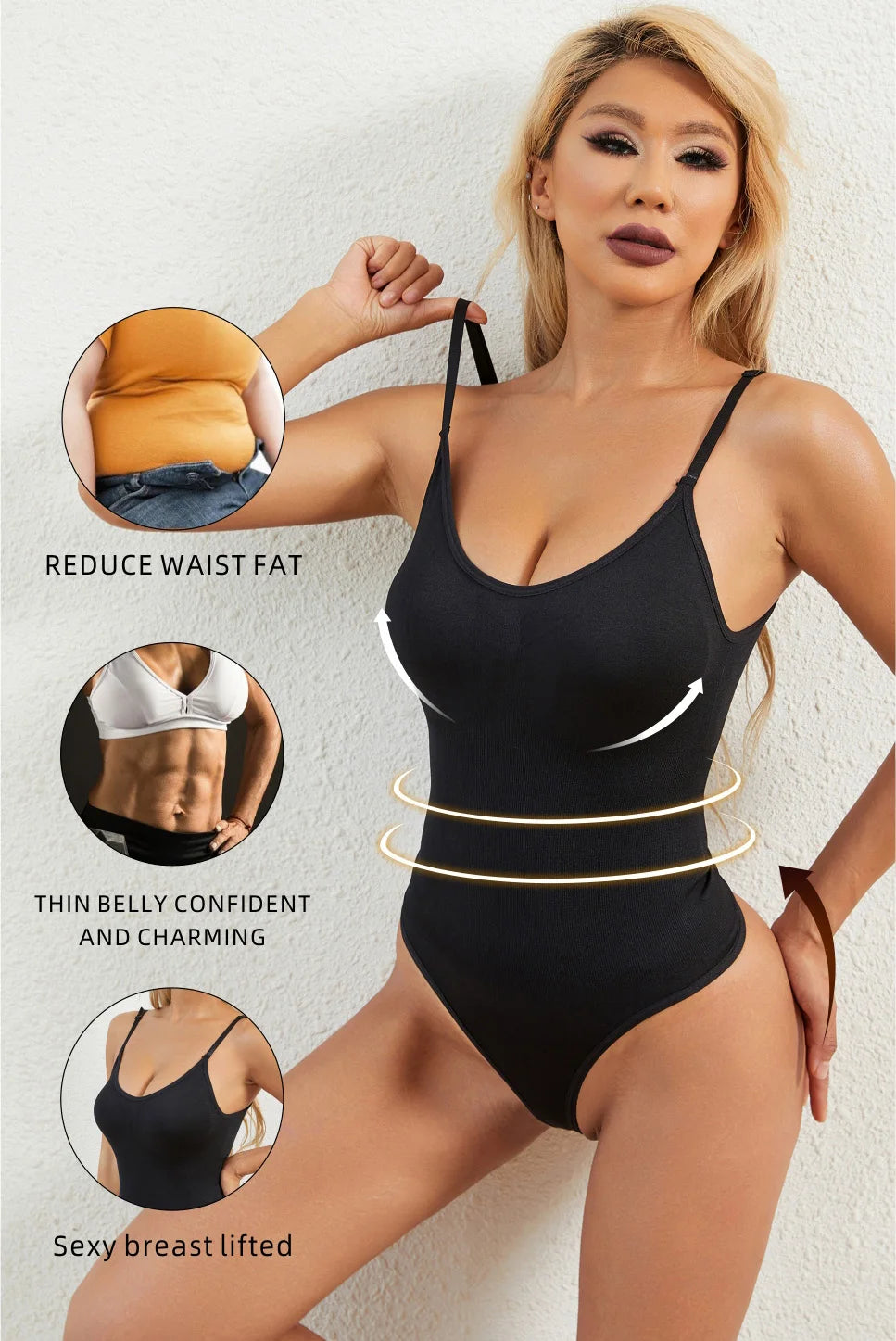 BUY NOW
Seamless Shapewear Bodysuit Women Tummy Control Body Shaper Fajas Colombianas Waist Trainer Ladies Sexy Thong Slimming Underwear