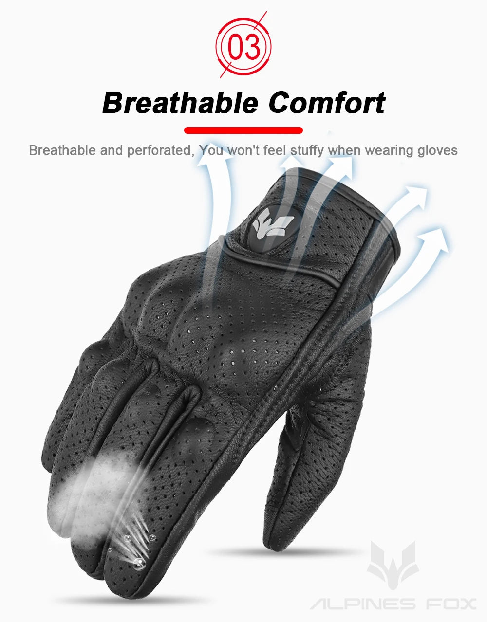 BUY
 Summer New Vintage Leather Motorcycle Gloves Men Black Wear-resistant Guantes Touchscreen Anti-slip Retro Motobiker Luvas