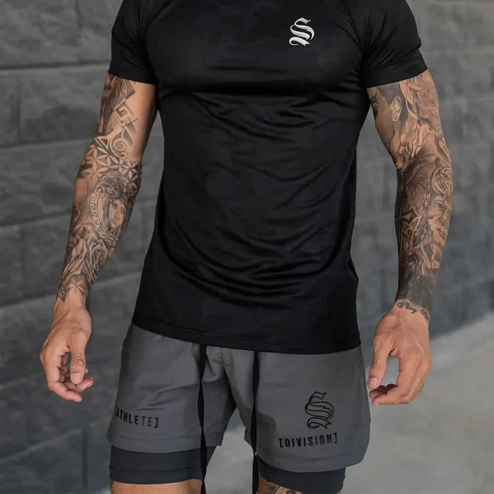 BUY
NEW 2 IN 1 Sport Running Casual Breathable Shorts Men Double-deck Jogging Quick Dry GYM Shorts Fitness Workout Men Shorts