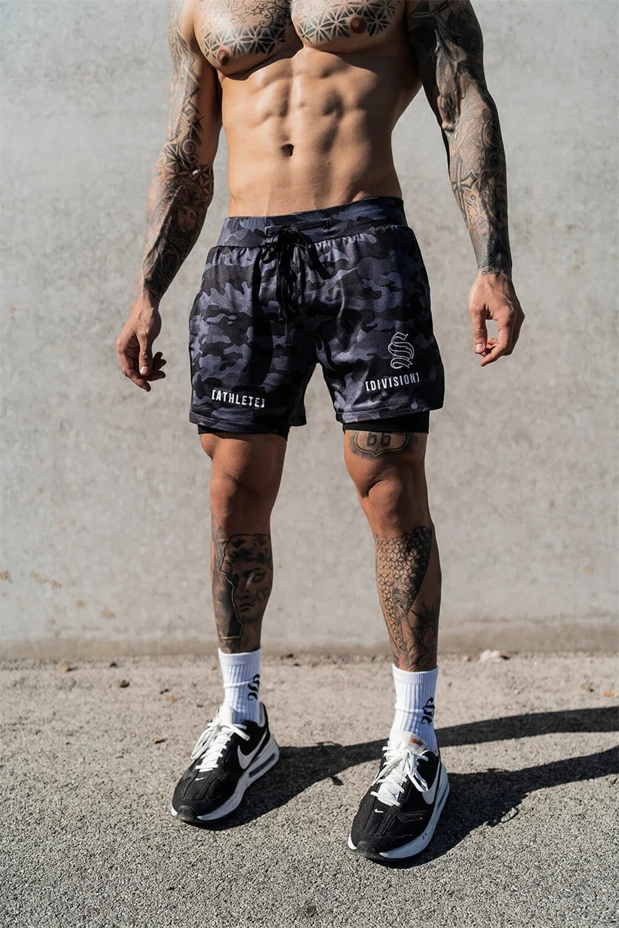 BUY
NEW 2 IN 1 Sport Running Casual Breathable Shorts Men Double-deck Jogging Quick Dry GYM Shorts Fitness Workout Men Shorts
