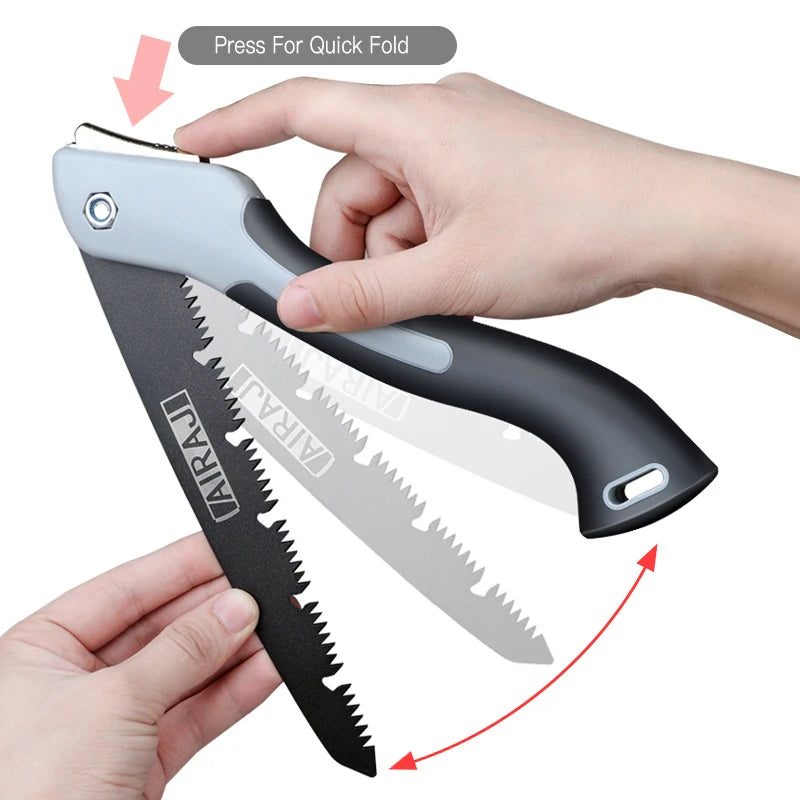 BUY NOW
AIRAJ Folding Saw Woodworking Folding hacksaw Multifunction Cutting Wood Sharp Camping Garden Prunch Saw Tree Chopper Knife Hand