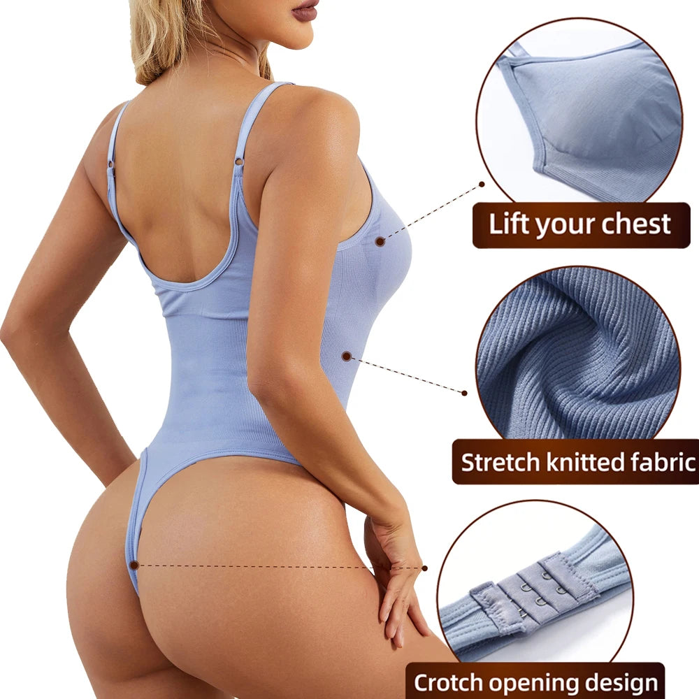 BUY NOW
Seamless Shapewear Bodysuit Women Tummy Control Body Shaper Fajas Colombianas Waist Trainer Ladies Sexy Thong Slimming Underwear