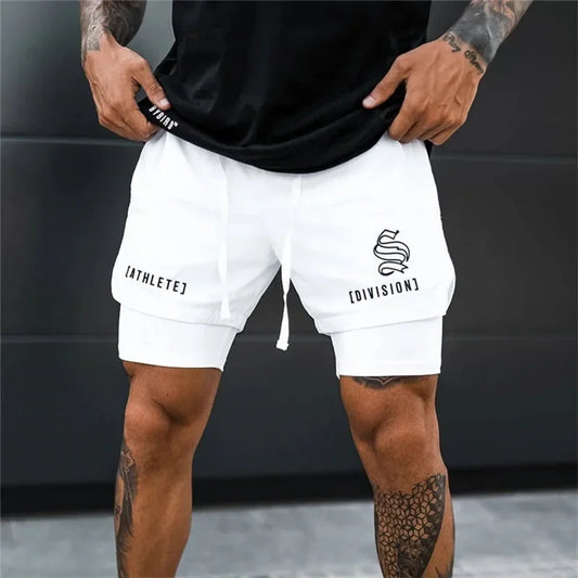 BUY
NEW 2 IN 1 Sport Running Casual Breathable Shorts Men Double-deck Jogging Quick Dry GYM Shorts Fitness Workout Men Shorts